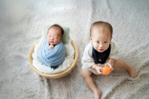 吹田ニューボーンフォト｜兄弟写真｜ふみる
