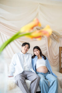 大阪北摂吹田のフォトスタジオFumiruで残す｜自然体だけど上質なマタニティフォト